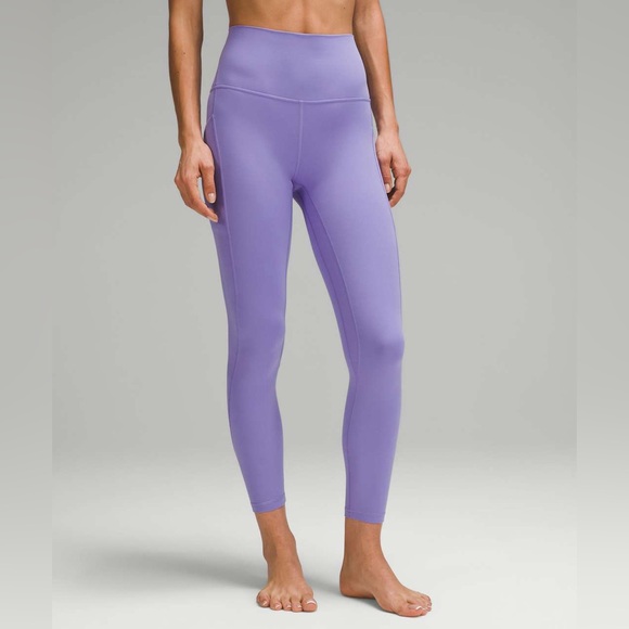 New Lululemon HR Align 25” Pants with Pockets Dark Lavender Leggings 10 - Picture 2 of 5